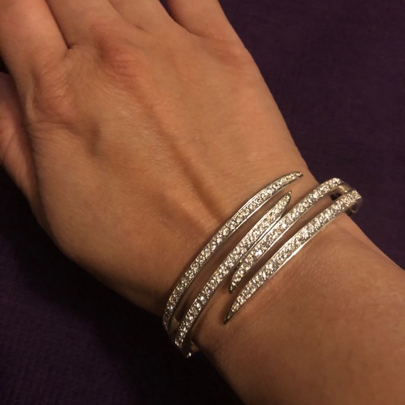 Silver Rhinestone Bracelet - Picture 3 of 3